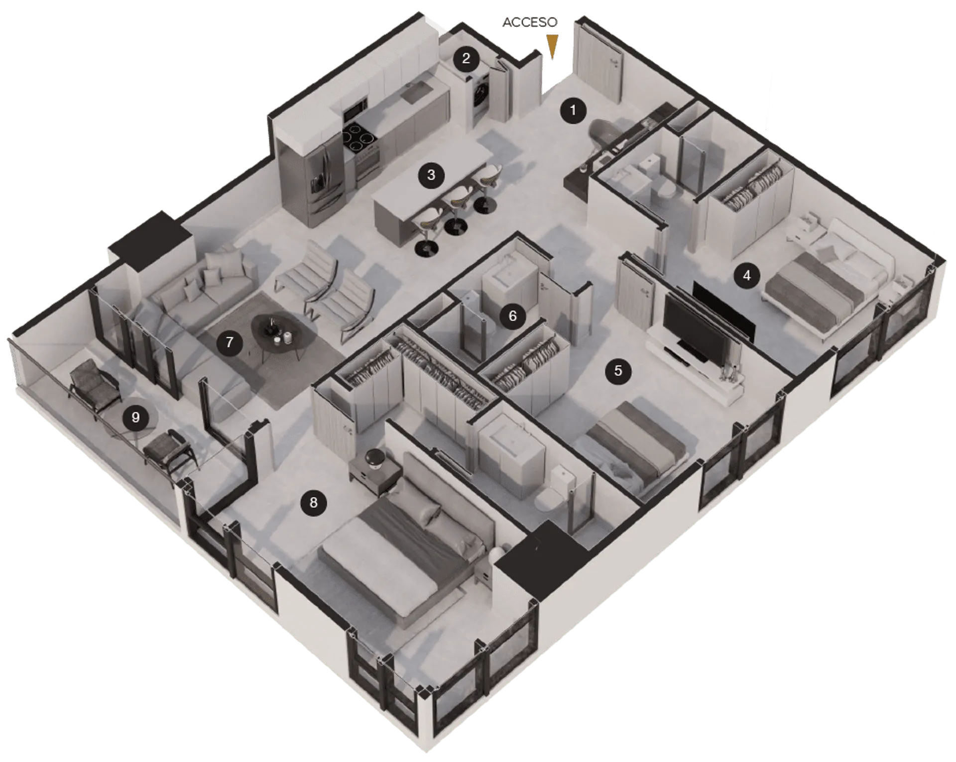 TORRE Ô_Apartamentos en Tegucigalpa_TorreO_Modelo_Omnis